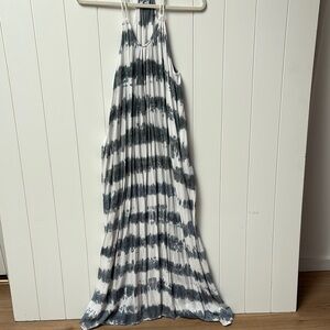 Lost River tank top Striped tie dye Maxi Dress rayon M